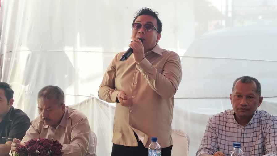 Wakil Ketua DPRD Medan H Zulkarnaen SKM saat menjelaskan Perda No 6 Tahun 2023 tentang Penyelenggaraan Perlindungan Anak.