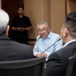 Pj. Sekretaris Daerah Provinsi Sumatera Utara (Sumut) Sulaiman Harahap memimpin Rapat Koordinasi perlindungan dan pencegahan nelayan Indonesia di perairan Malaysia dengan Konjen RI Pulau Penang di Ruang Rapat II Lantai 2 Kantor Gubernur Sumut Jalan Diponegoro Kota Medan, Selasa (7/7/2026). Foto/Diskominfo Sumut 