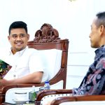 Bobby Nasution terima audiensi Kepala OJK Sumut. (Kominfo Sumut Dok)!