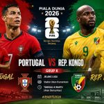 Head to head Portugal versus Rep Kongo di Grup K Piala Dunia 2026. (Ist)