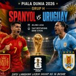 Head to head jelang laga Spanyol versus Uruguay Piala Dunia 2026. (Kitamedan.com)