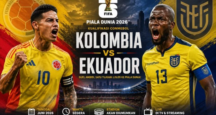 Laga Kolumbia versus Ekuador akan tersaji malam ini. (Kitamedan.com)