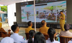 Gubernur Sumut Bobby Nasution saat membuka kegiatan Masa Pengenalan Lingkungan Sekolah (MPLS) SMA/SMK/SLB serentak se-Sumut di SMA Negeri 1 Binjai, Senin (13/7/2026). Foto/medandaily.com