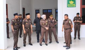 Kepala Kejaksaan Tinggi Sumatera Utara Muhibuddin, SH.,MH melakukan inspeksi mendadak di Kejaksaan Negeri Belawan, Rabu (1/7/2026).