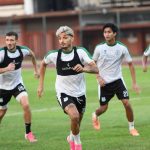 Sesi latihan skuad PSMS Medan jelang laga hadapi Persija, Sabtu (1/8/2026) sore